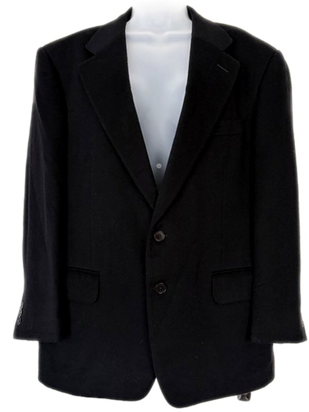 Dunhill Mens Classic Black Blazer Sport Coat Jacket Pure Cashmere size Small